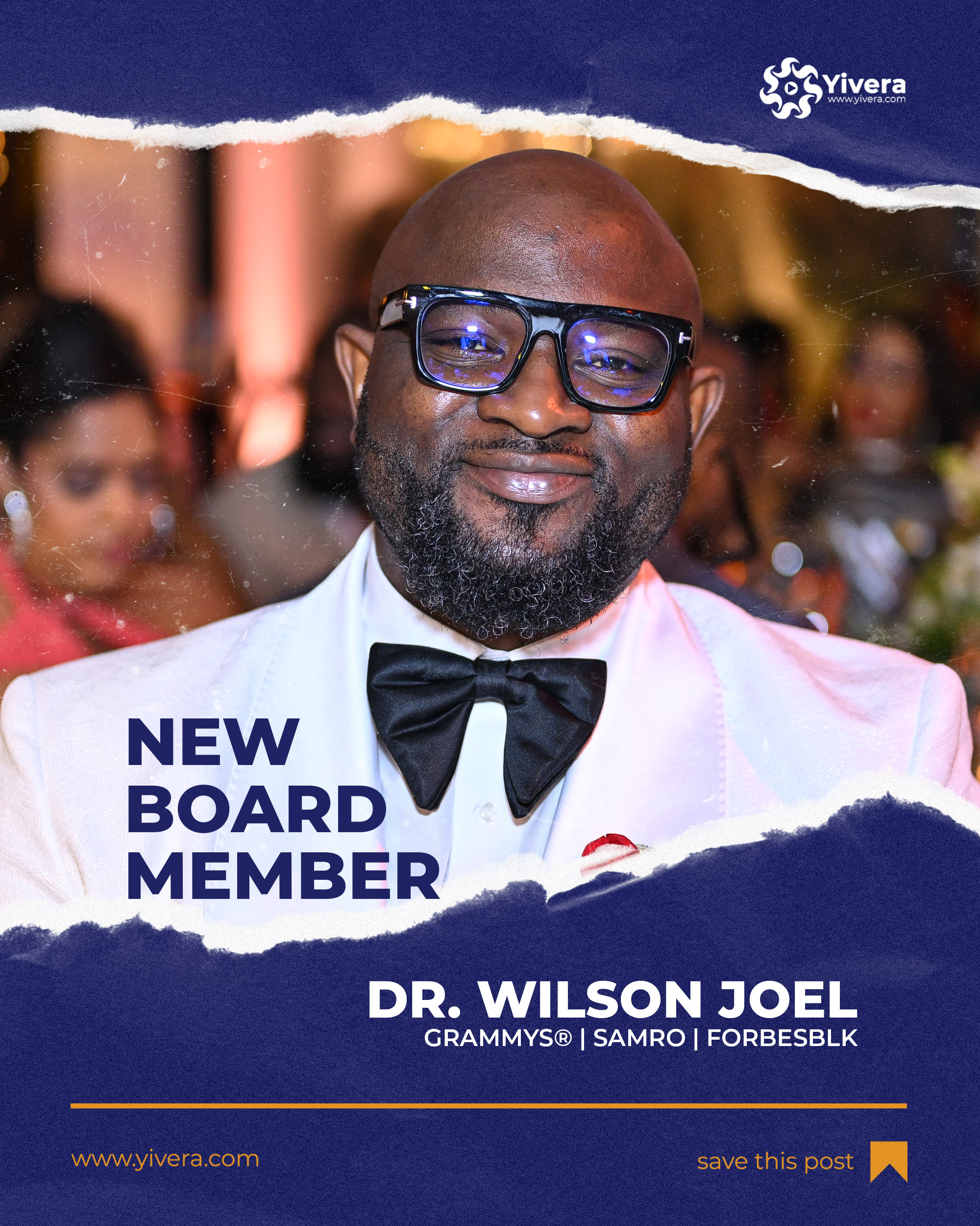 Dr. Wilson Joel also known as the ‘musicmagnate’ joined Yivera as a Non-Executive Director effective December 8th, 2025.