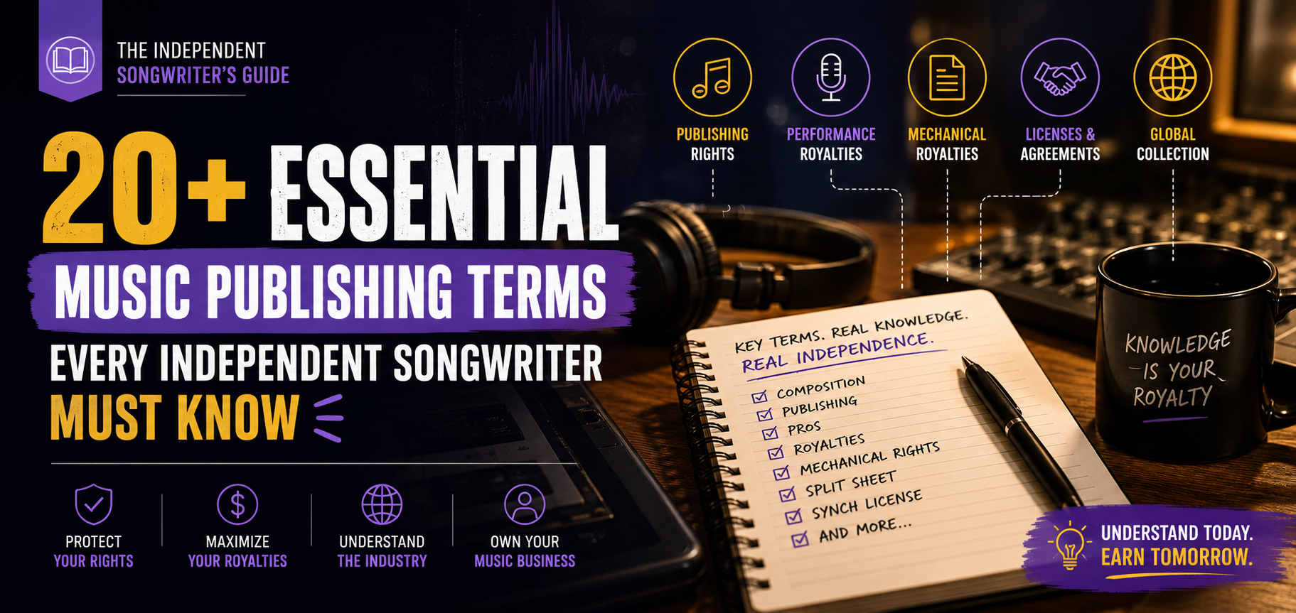 20+ Essential Music Publishing Terms Every Independent Songwriter Must Know